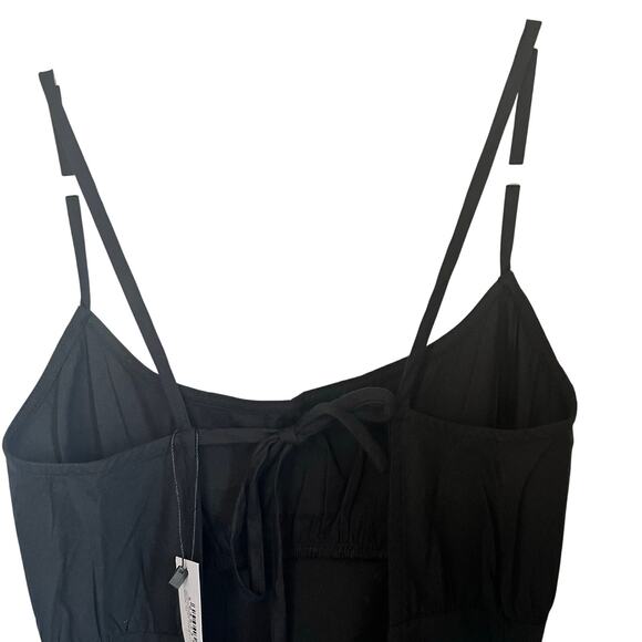 Nasty Gal dress women’s size 6 Black A Line Open Back Mini Slip - Picture 2 of 9